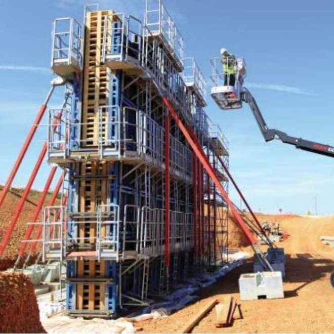 Manitou — сборка стеллажной конструкции склада