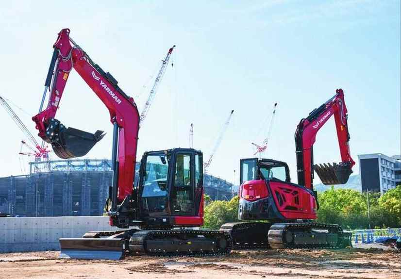 Мини-экскаваторы Yanmar ViO — работа на строительной площадке