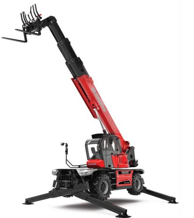Manitou MRT 2260 — работа со стрелой на полном вылете
