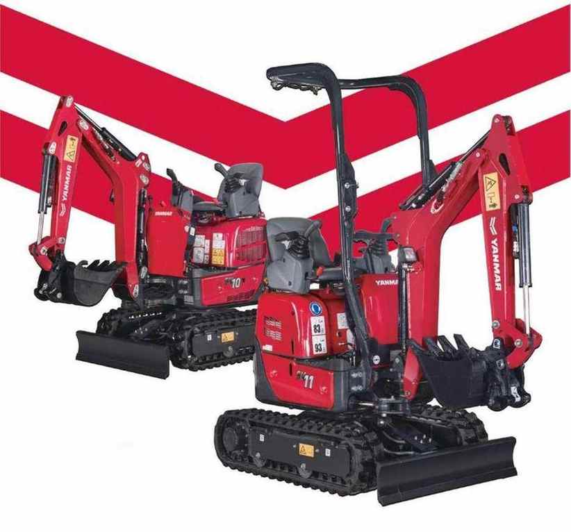 Yanmar SV10 и SV11 — мини-экскаваторы