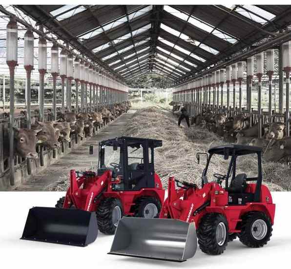 Yanmar V4-7 — колёсные погрузчики на ферме