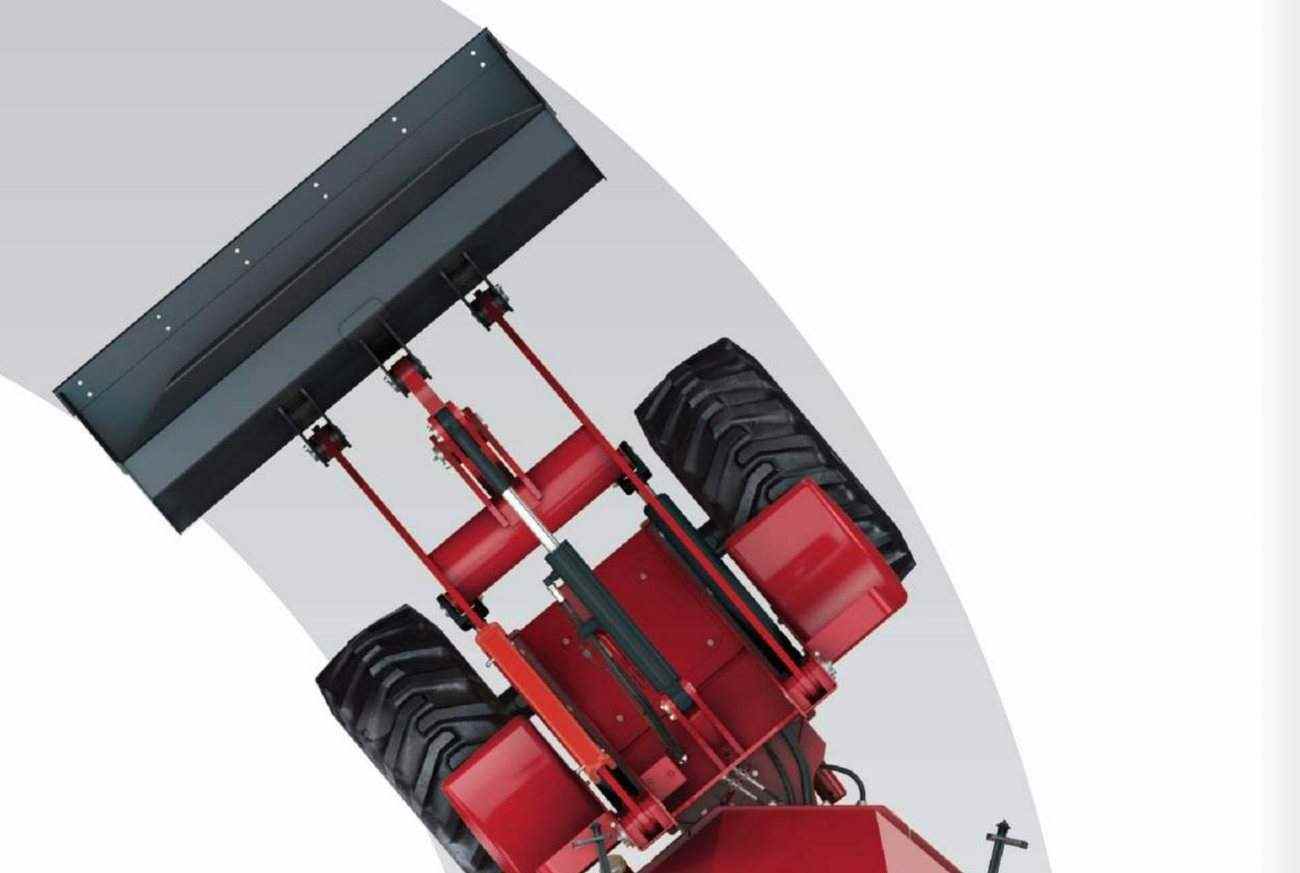 Yanmar V4-7 — шарнирно-сочленённая рама, вид сверху